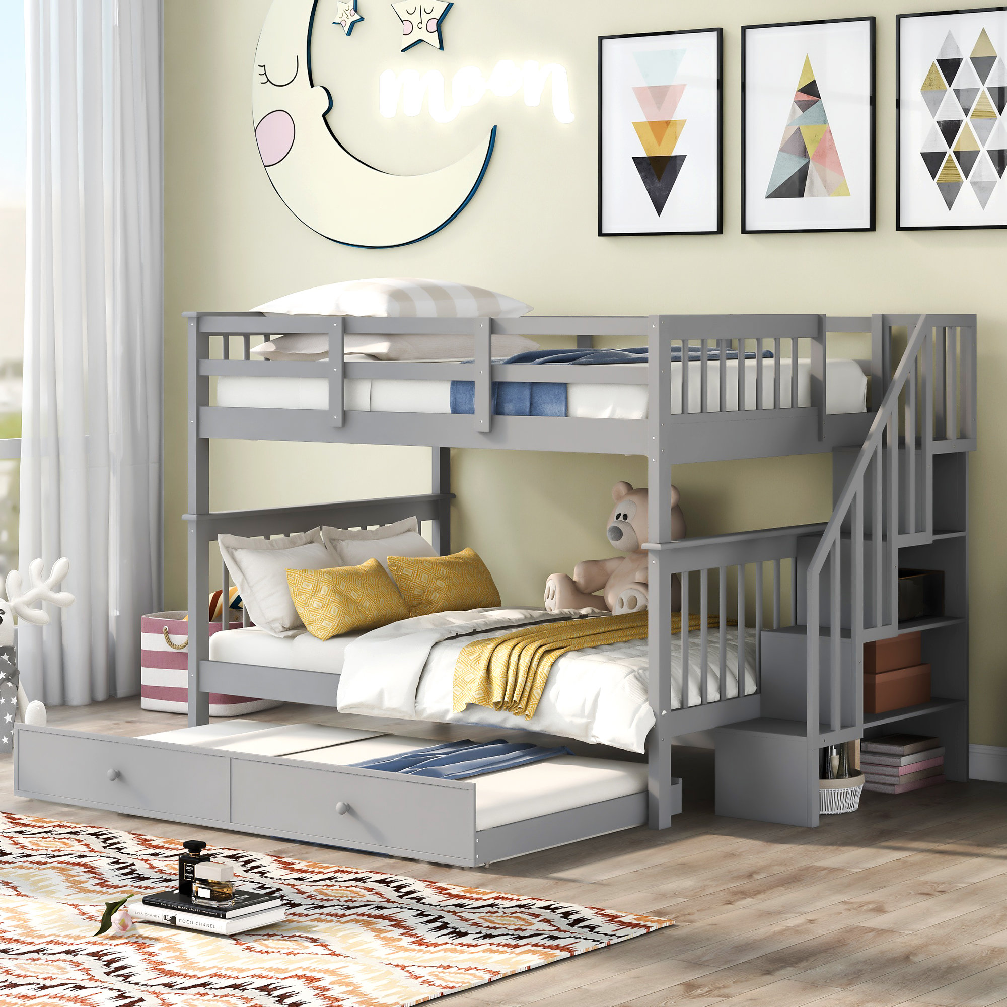 Full over full bunk beds wayfair best sale